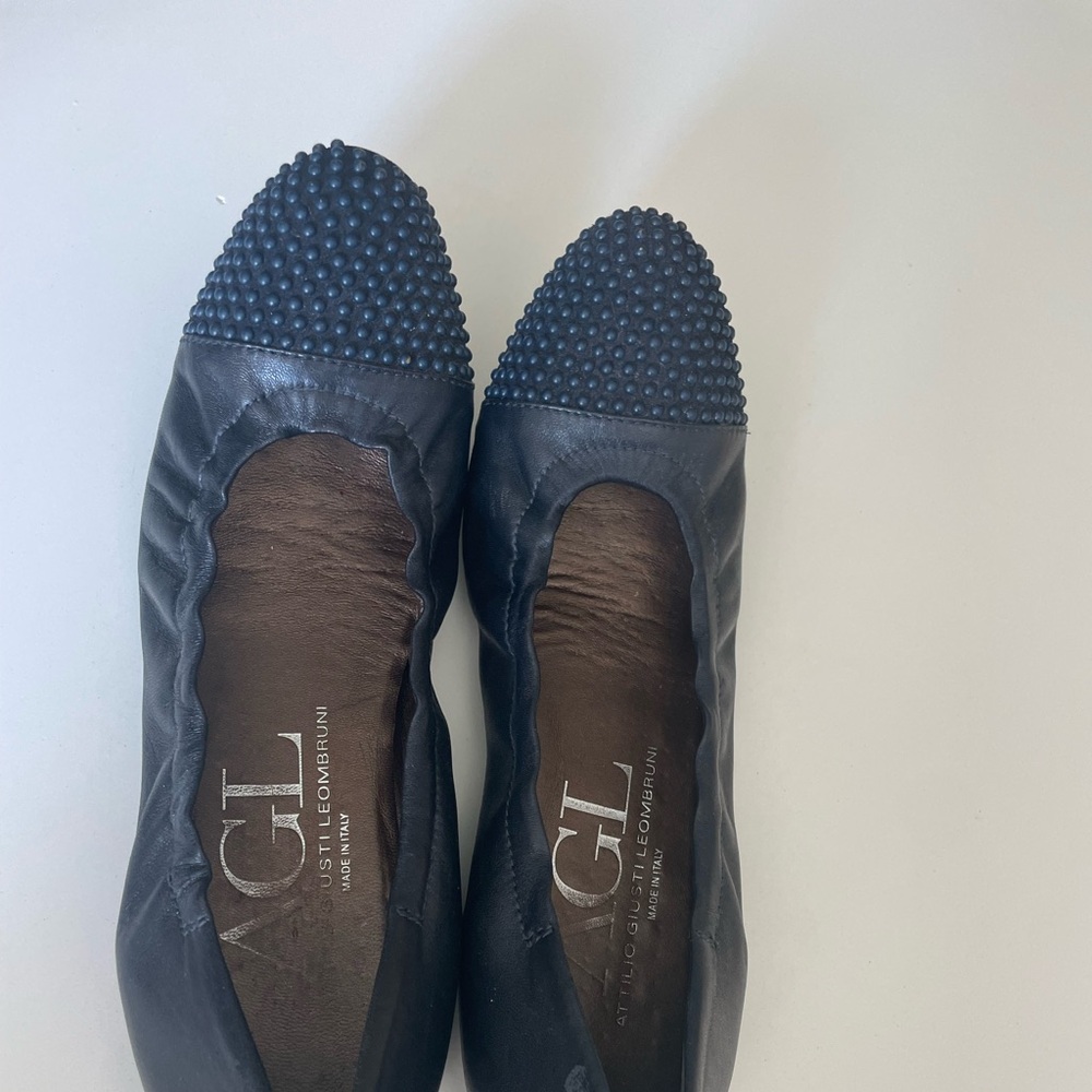 AGL Navy Studded Flats